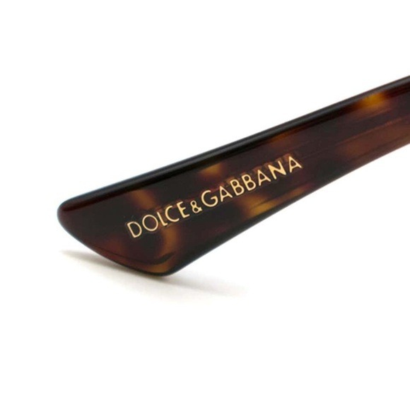 Dolce & Gabbana Cat-Eye Gradient Brown Sunglasses With Golden Filigree‎ Arms - Picture 13 of 16